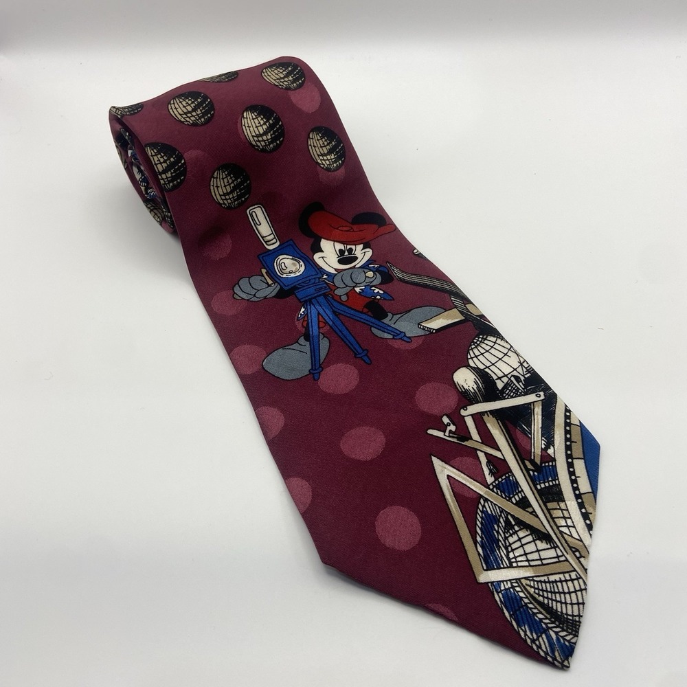 Disney Mickey Mouse Neck Tie ~ Director Mickey‎ Mouse Vintage Tie